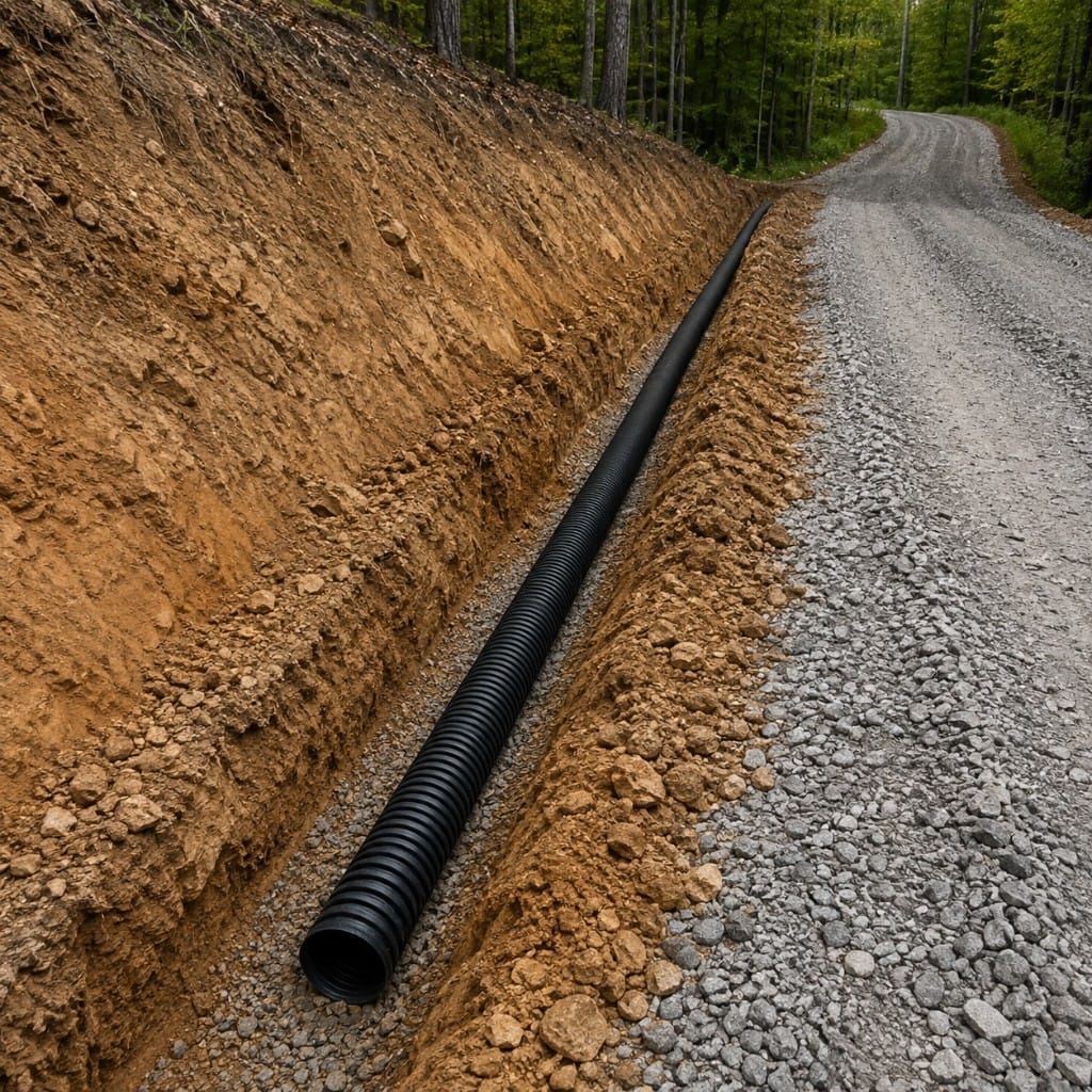 Drainage in Lincolnton, NC. Speagle's Grading LLC