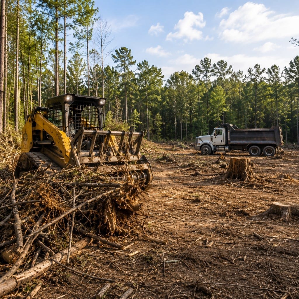Land Clearing in Lincolnton, NC. Speagle's Grading LLC