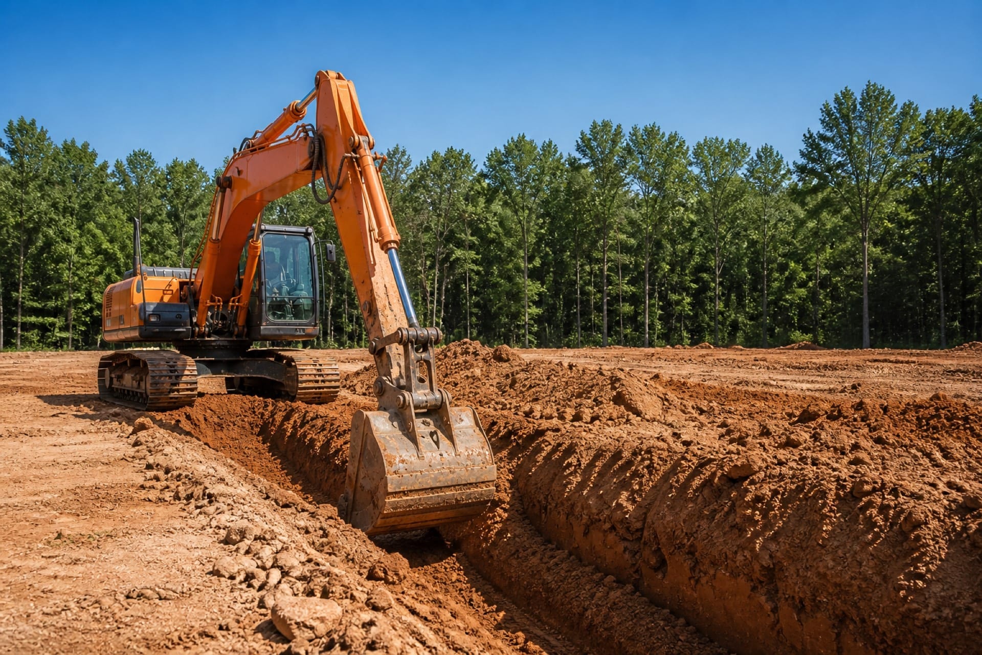 Utility Excavation in Lincolnton, NC - Speagle's Grading LLC
