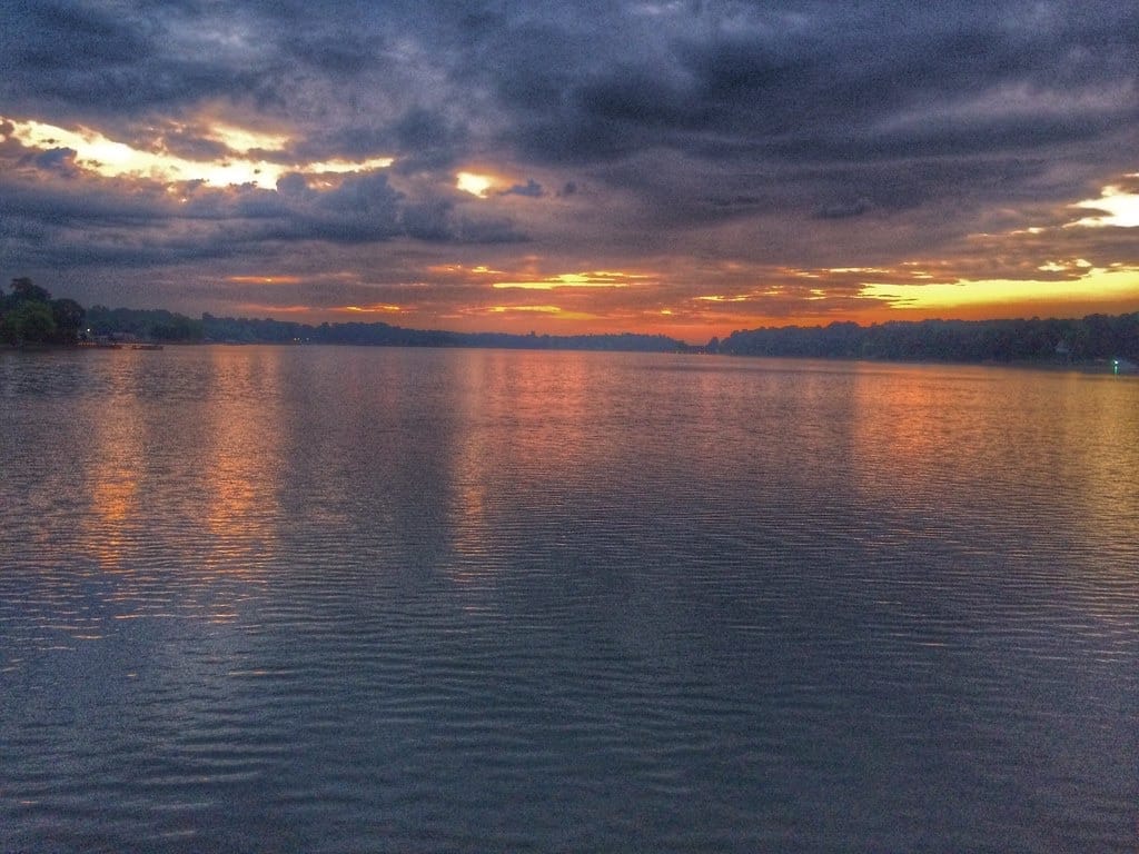 Morning light on Lake Hickory near Hickory, NC - Speagle's Grading